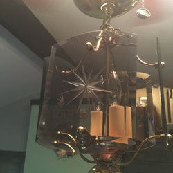 Vintage MCM  Hanging Light Fixture 