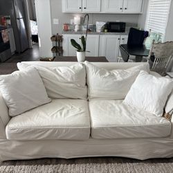 Pottery Barn Off White Oversized Beach Style Couch