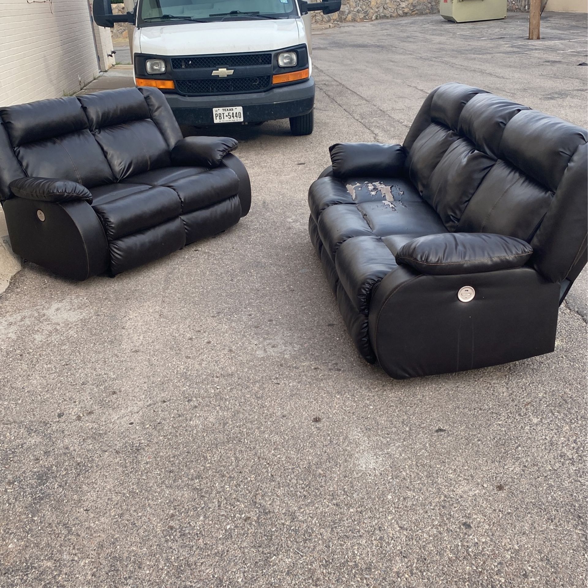 Brown Preowned Recliner Couches