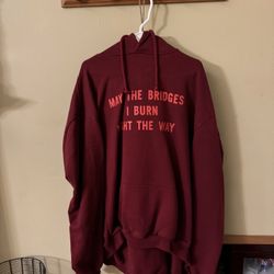 Vetements “May the Bridges I Burn” Hoodie