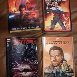 Four MARVEL STAR WARZ BOOKS