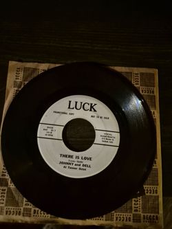Rare 1961 soul 45 record-johnny and dell the bounce.
