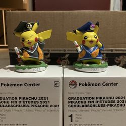 Graduation Pikachu Figures