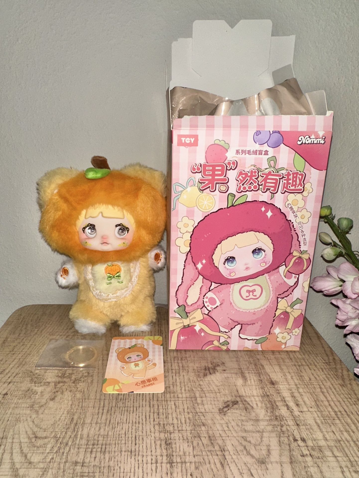 Nommi Fruit Series Plush Figure (Orange Bear)