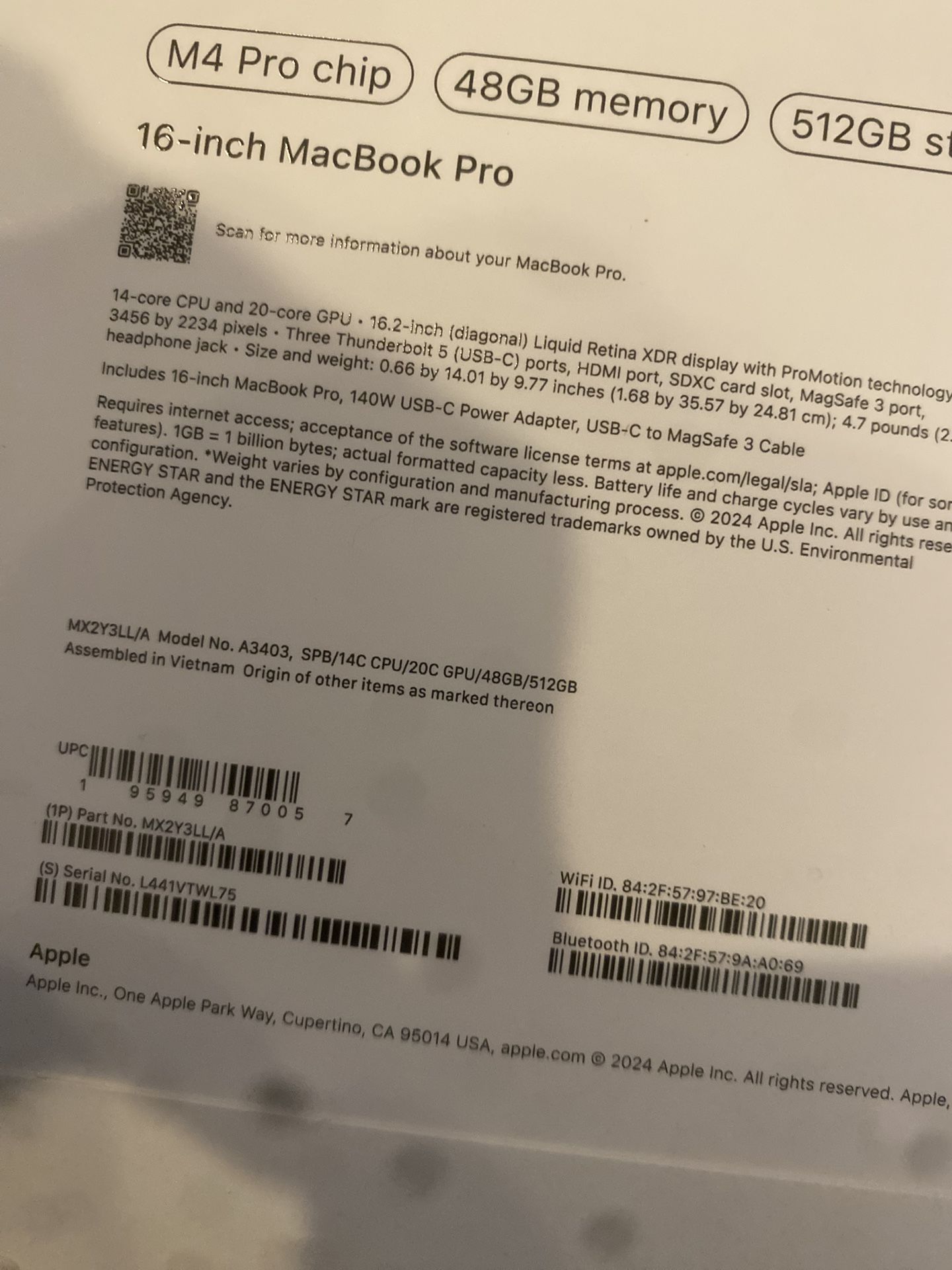 Mac Book Pro 16 Inch 