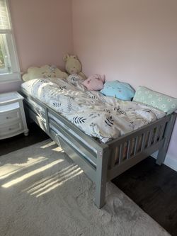Chadwick Twin/Twin Gray Stairway Bunk Bed - Bob's Furniture