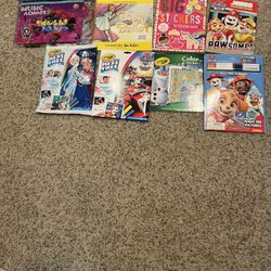 Coloring Books And Accessories NEW (frozen, Minnie Mouse, Trolls, Paw Patrol,