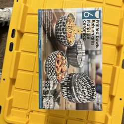 6 Printed Bowls