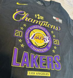 (New) Lakers Champions Nike Shirt  with Gold lettering Size Large