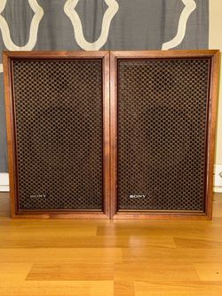 Sony Vintage Bookshelf Speakers Pair SS-510
