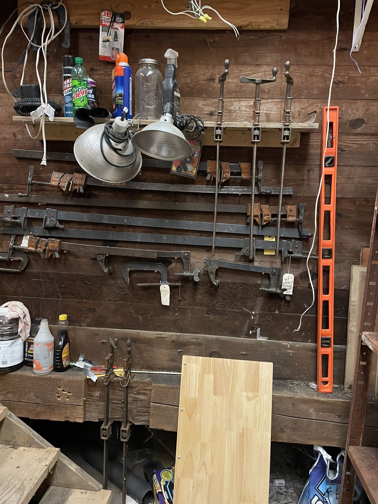 Industrial furniture clamps 25 each