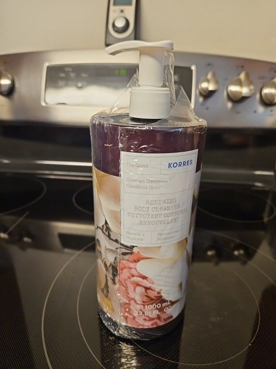 Korres Grecian Gardenia Renewing Body Cleanser 33.81oz Brand New