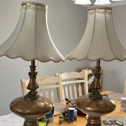 Pair Vintage Lamps