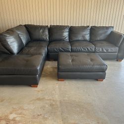 Leather Sectional 