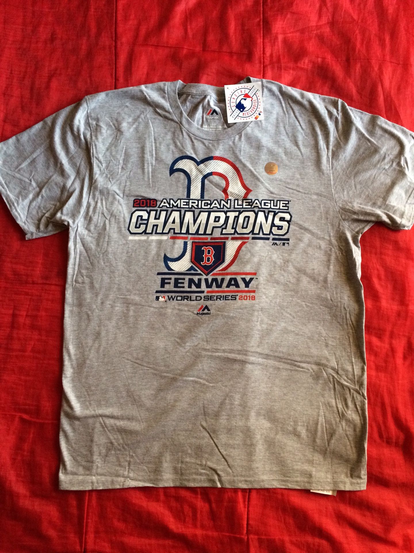 Official Baseball League Boston World Champions T-shirt Large 2018
