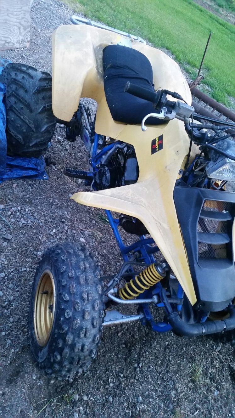 Suzuki quadracer 250, with Yamaha Yz490 engine