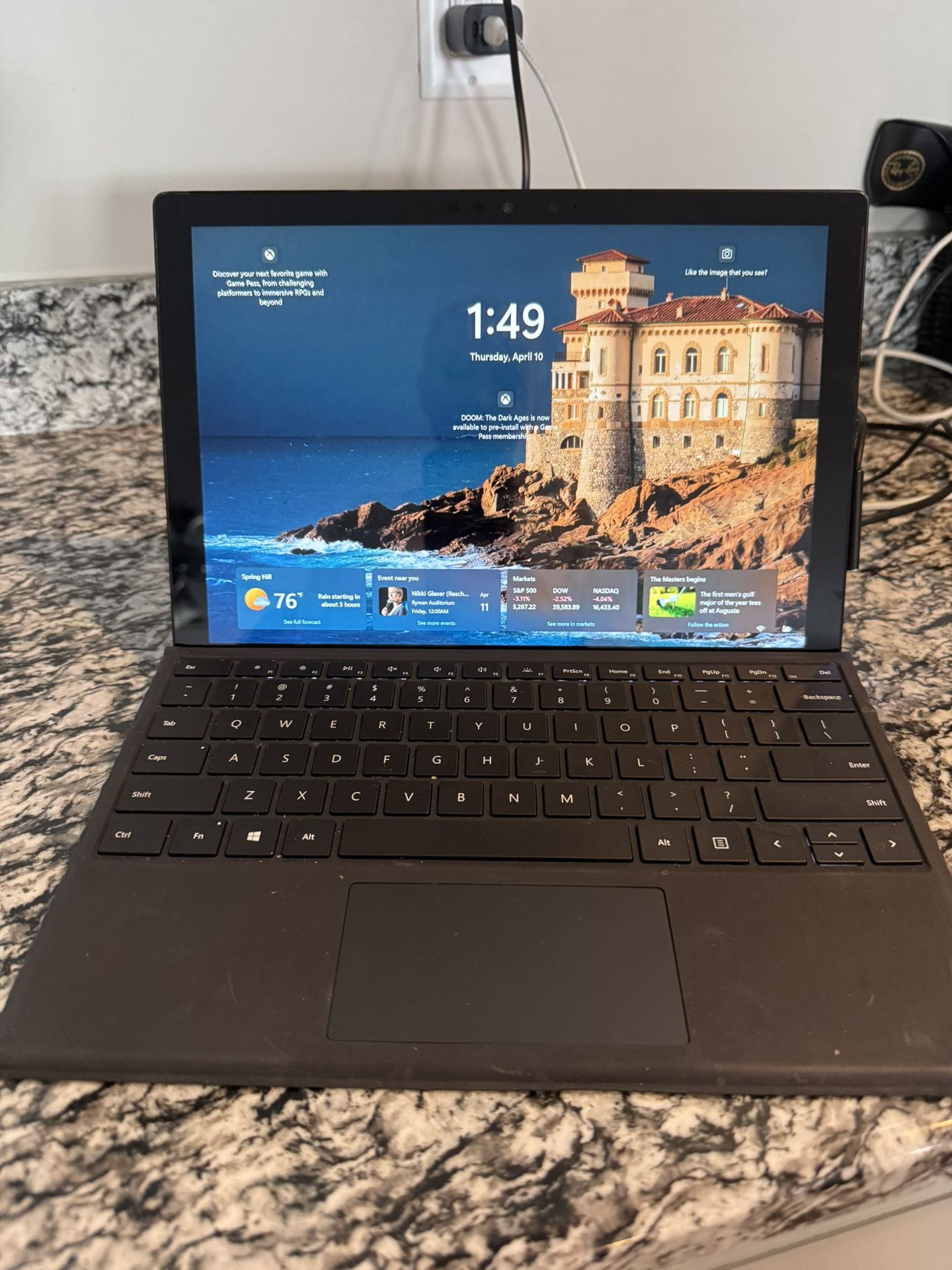 Microsoft Surface Pro 7 12.3" 128GB Intel Core i5 10th Gen 8GB RAM Laptop-Black