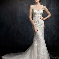 Kenneth Winston Wedding Gown - size 10