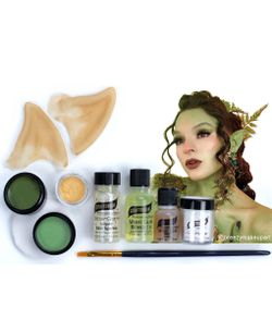 Graftobian Forest Nymph Makeup Kit with Elf Ears, Face & Body Colors