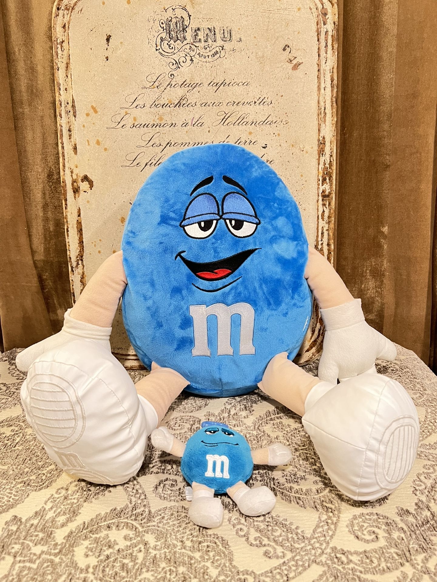 M&M Large Blue Stuffed Plush Toy Candy 22 Inches Tall!
