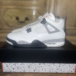 Size 11 White Cement 4s Brand New Won From A Raffle 100% Authentic 
