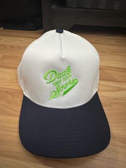 OTTO White/Black/Green Baseball Cap Hat, Adjustable, One Size "Ducks"