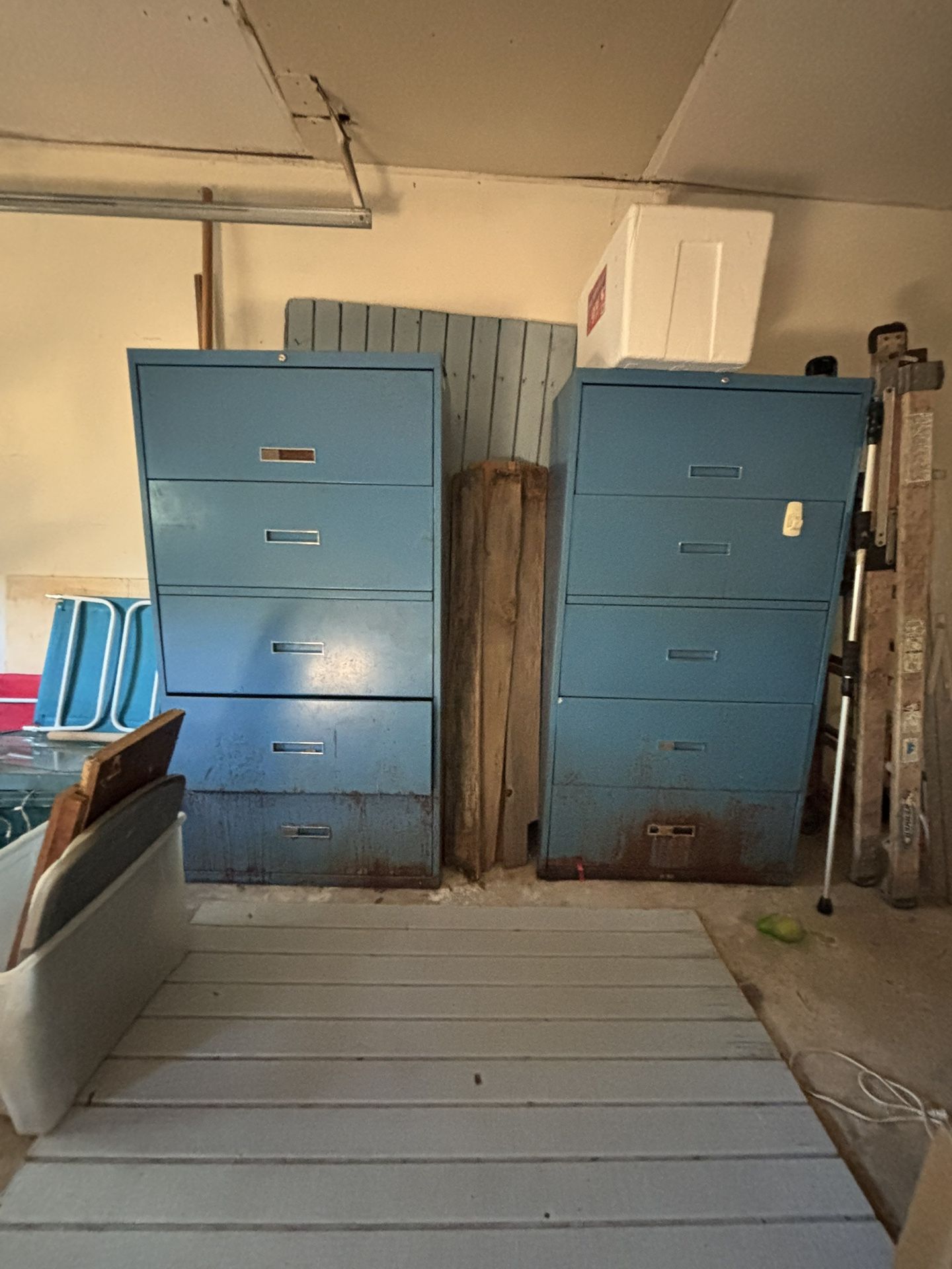 Blue Metal Filing Cabinets