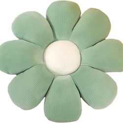 Flower-Shaped Cute Pillow, Flower Cushion, Reading Pillow and Leisure- Green