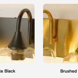 NEW BLACK BATHROOM VANITY LIGHTS 