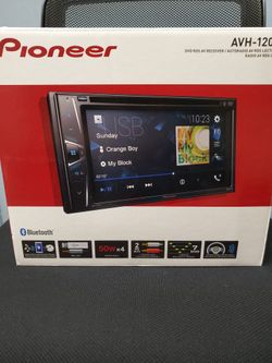 NEW STEREO PIONEER DVD, BLUETOOH, USB,AUX, MULTIMEDIA,TOUCH SCREEN COLOR, BACK UP CAMARA ADAPTER AND MICROPHONE DOUBLE DIN