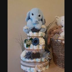 Diaper cake great for baby shower gift