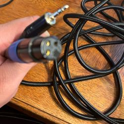 1-Pack XLR Female to 1/4 Inch (6.35mm) TRS Jack Lead Balanced Signal Interconnect Cable XLR to Quarter inch Patch Cable - 5Feet