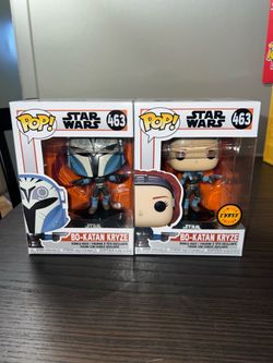 CHASE BUNDLE Bo-Katan Kryze Star Wars Funko Pop Bobbleheads #463 Mandalorian Disney Limited Edition