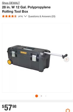 Dewalt rolling tool box used