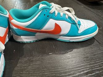 Teal and orange dunks