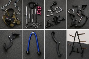 GYM ACCESSORIES & CABLE ATTACHMENTS – $5 EACH