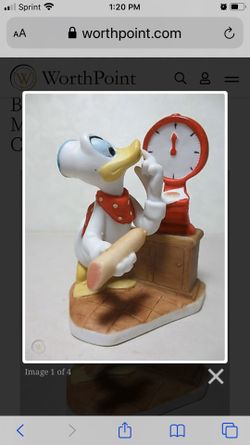 Walt Disney- Donald Duck meat butcher figurine