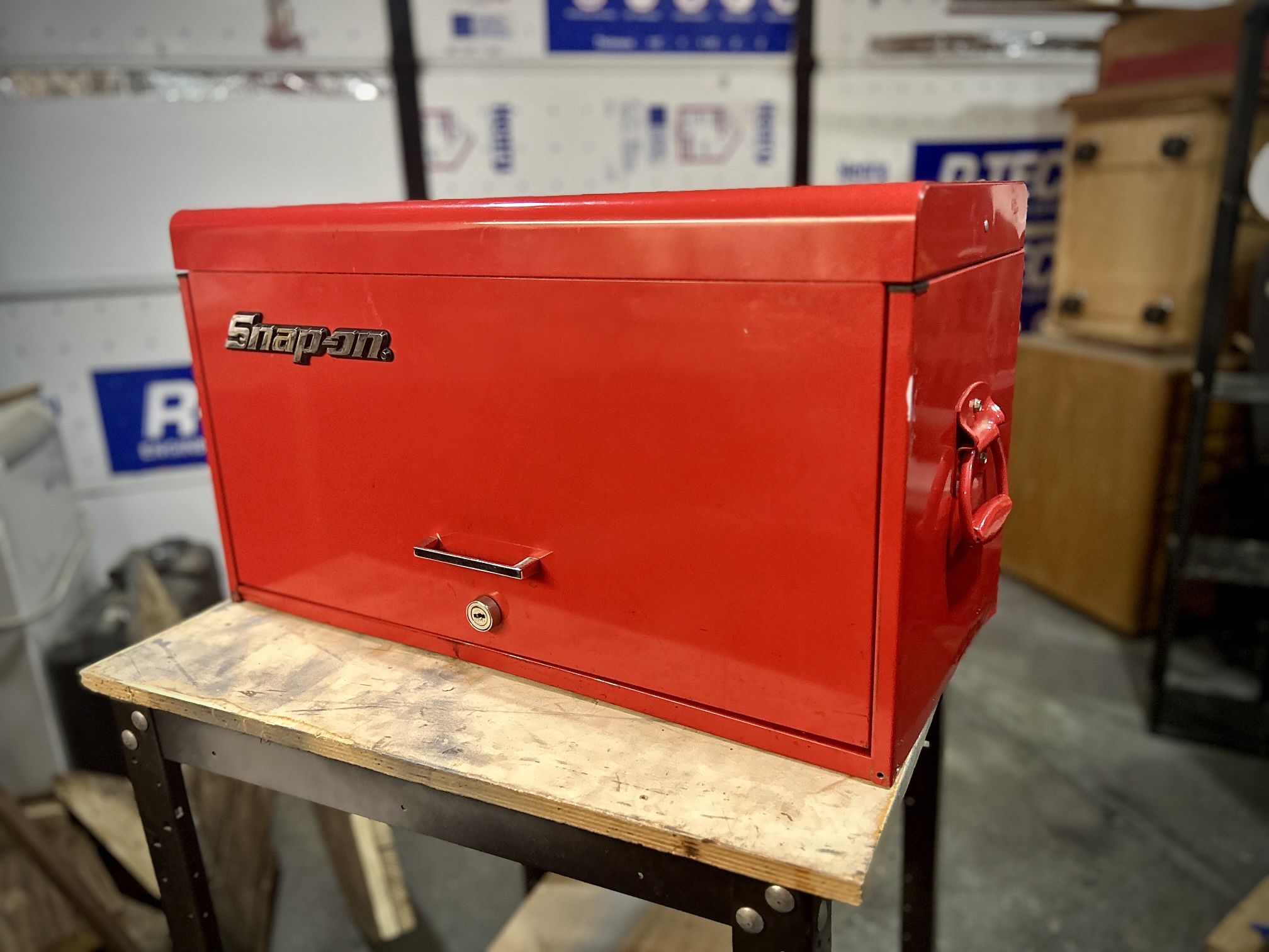 1990s Vintage Snap On KRA59H 9 Drawer Flip Top Chest Tool Box