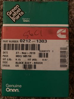 Cummins Onan generator brush block