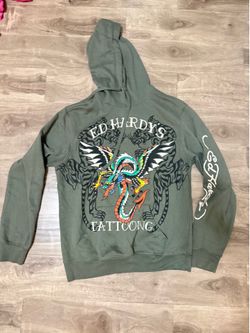 Ed hardy hoodie Large