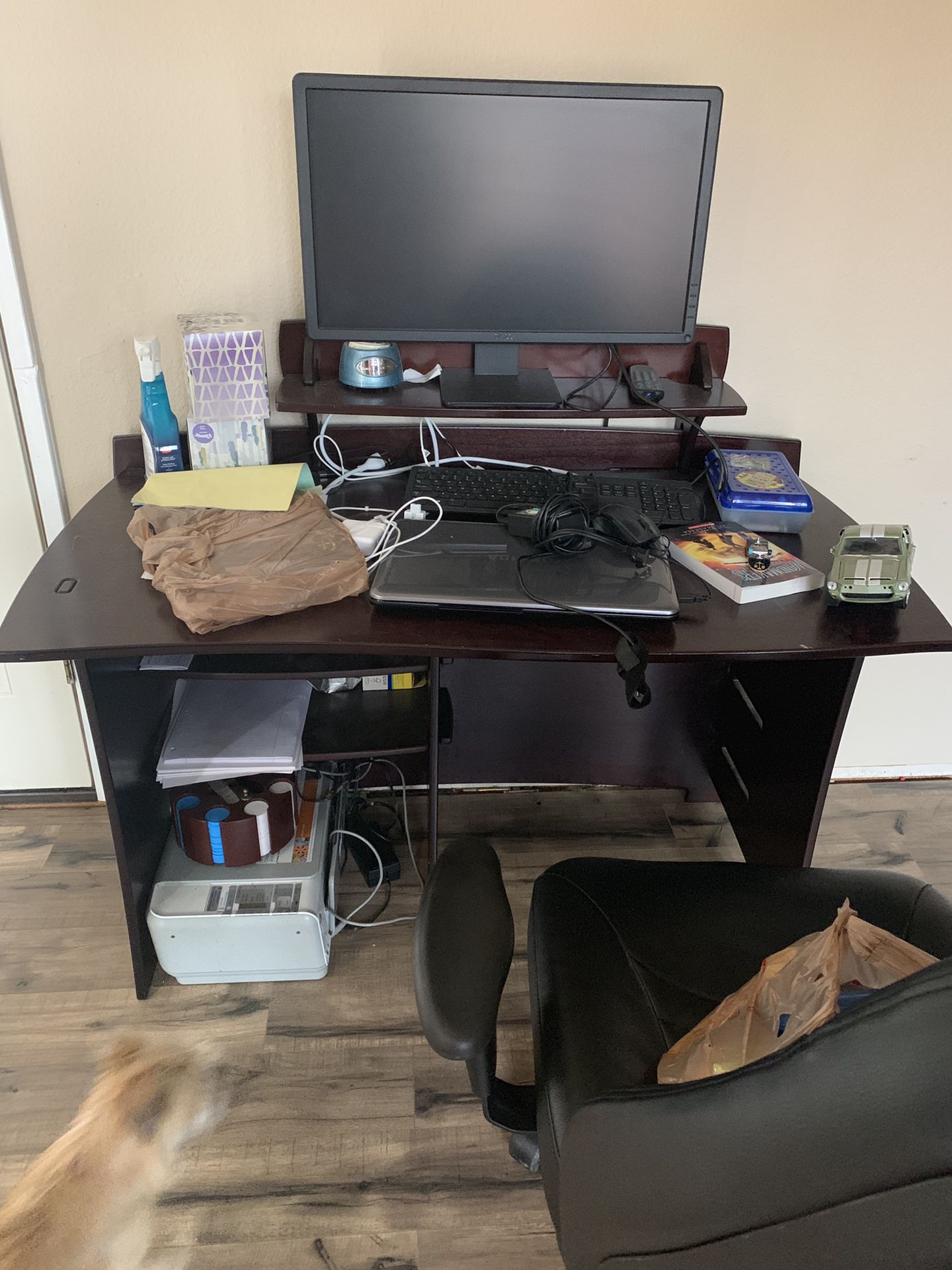 Computer desk & chair