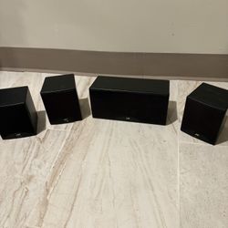 JVC Wired Satellite speakers for surround sound 