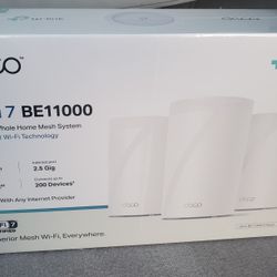 NEW TP-Link Deco 7 Pro Tri-Band Wi-Fi Whole Home Mesh System (3-Pack)
