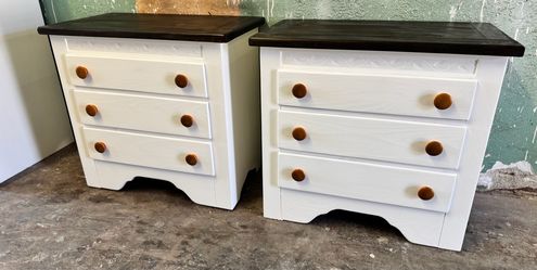 Beautiful matching pair of nightstands
