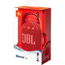JBL Clip 4 Portable Waterproof Bluetooth Speaker - Red