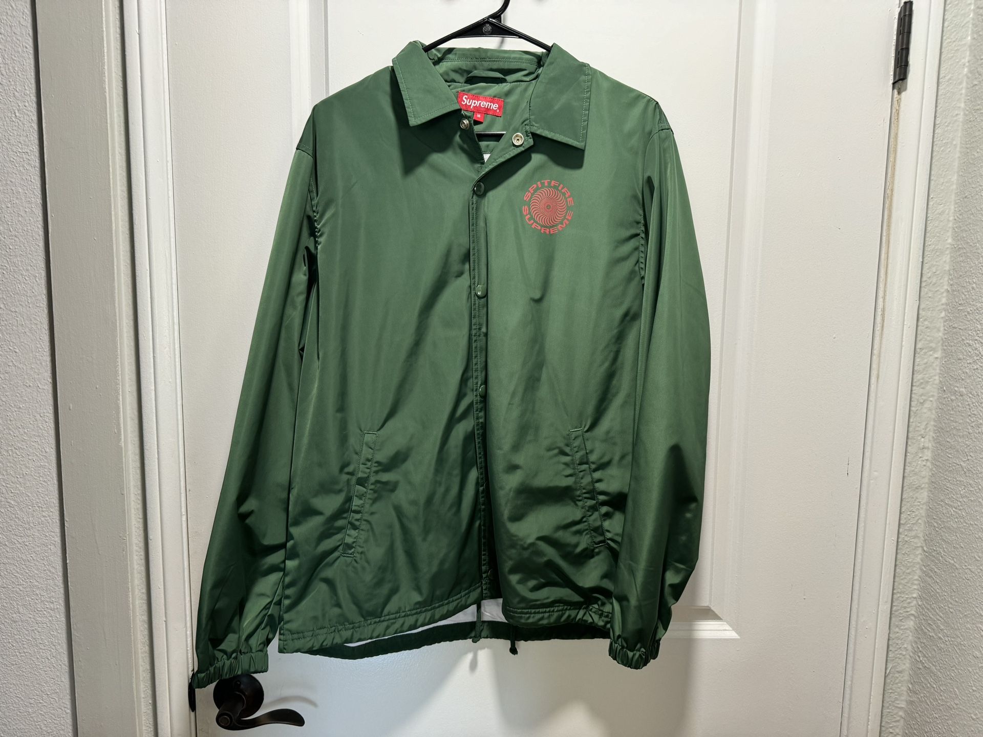 18SS supreme spitfire coach jacket green