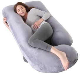 Pregnancy Pillows for Sleeping, U Shaped Full Body Maternity Pillow with Removable Cover - Support for Back, Legs, Belly, HIPS for Pregnant Women,Preg