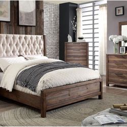 4pc Hutchinson Rustic Bedroom Set $1999