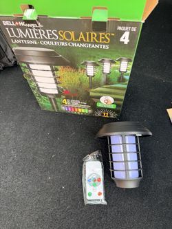 Bell+Howell Lumières Solaires Color Changing Solar Lanterns
