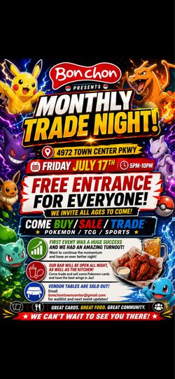 POKEMON TRADE NIGHT TOWN CENTER JAX!